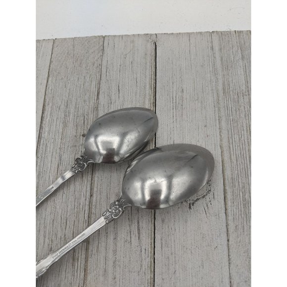 Oxford Hall Stainless Steel SUTHERLAND Serving Spoons 8 1/2 and 7 1/2 inches - Picture 7 of 7